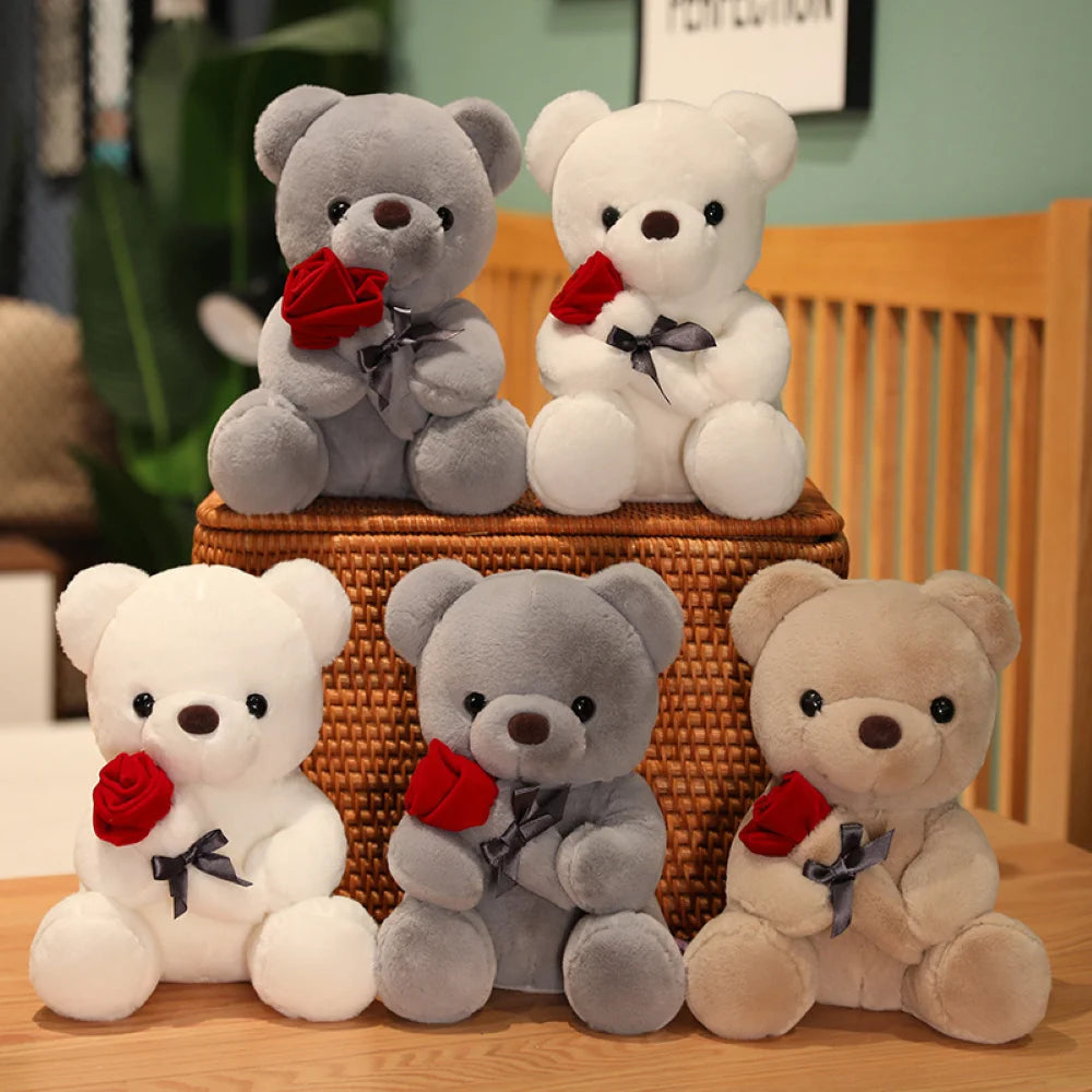 Cute Rose Bear Plush Toy – Perfect Valentine's and Birthday Gift - Image 3