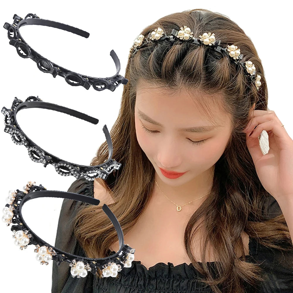 Double Layer Braided Headbands – Stylish Hair Accessories for Women