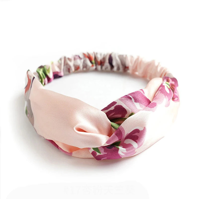 Fashion Women Girls Summer Bohemian Hair Bands Print Headbands Vintage Cross Turban Bandage Bandanas HairBands Hair Accessories - Image 15