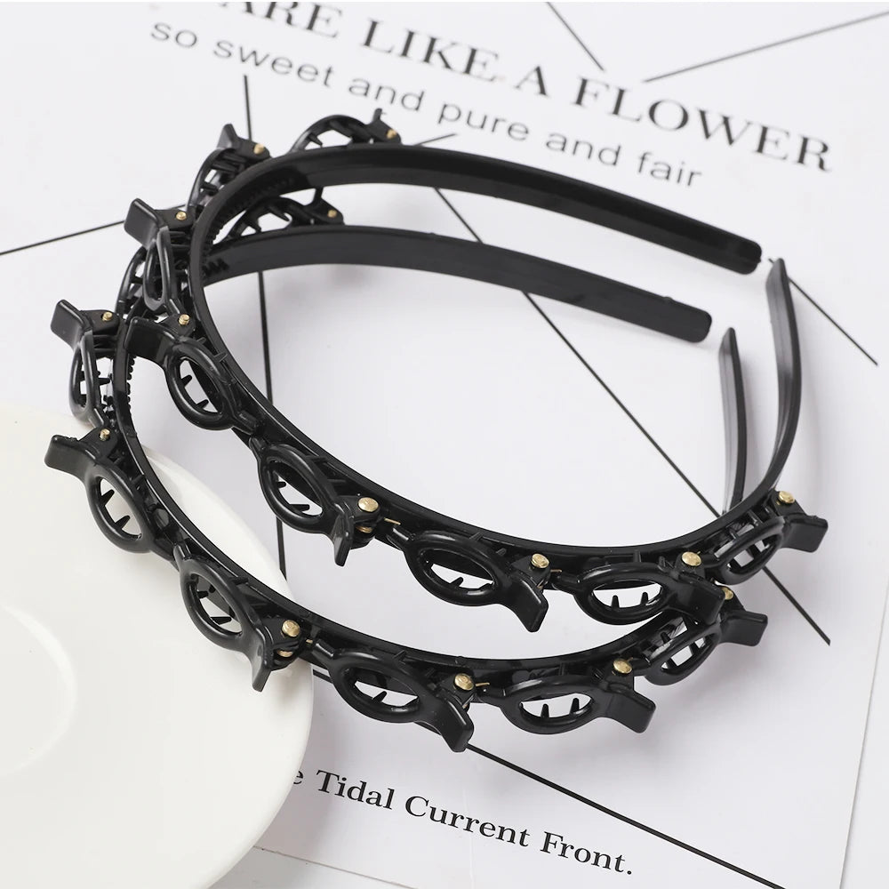 Double Layer Braided Headbands – Stylish Hair Accessories for Women - Image 20