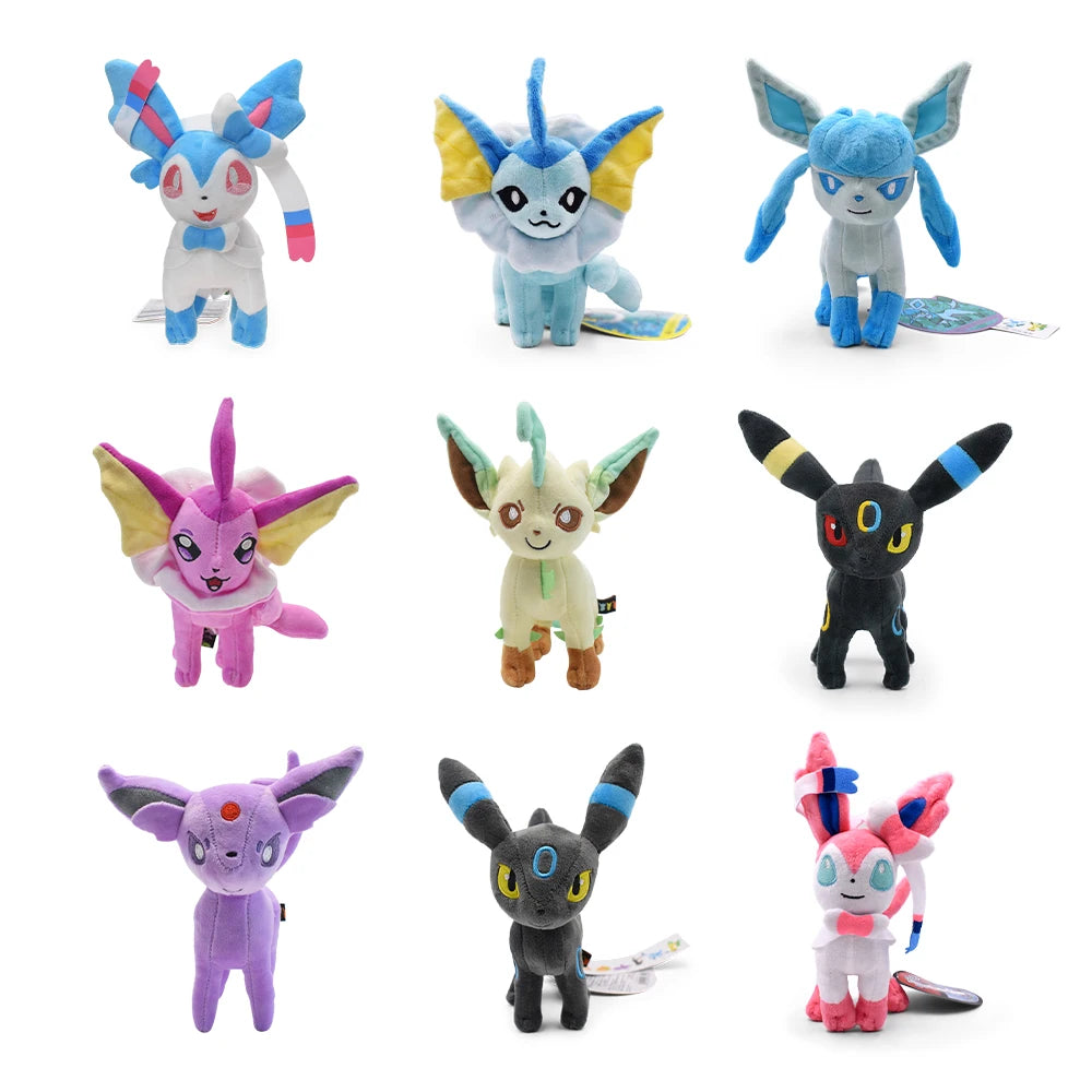 Leafeon, Vaporeon, Glaceon, Sylveon, Espeon, Umbreon Plush Toys