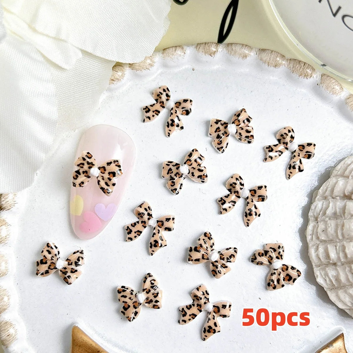 Bow Flower Nail Art Resin Decorations – Kawaii Manicures - Image 79