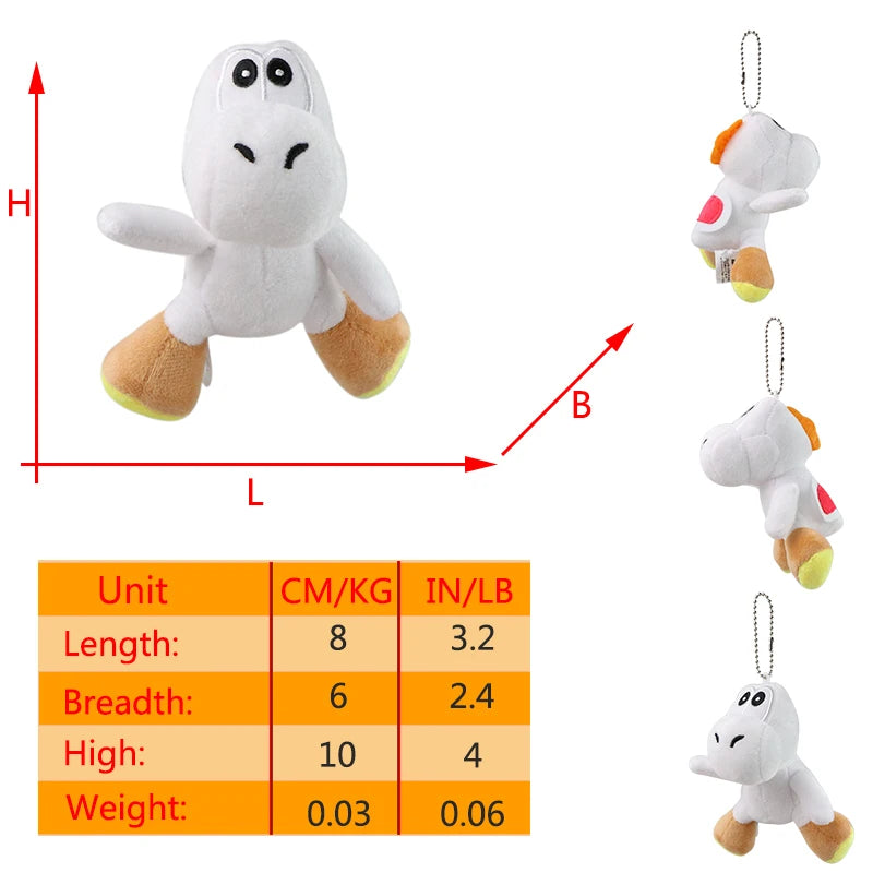 Mario Super Mushroom Plush and Yoshi Doll Keychain Accessories - Image 25