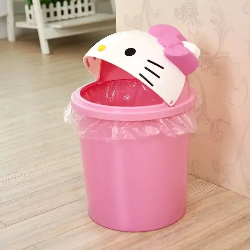 Sanrio Hello Kitty Dustbin – Kawaii Trash Can for Your Home - Image 7