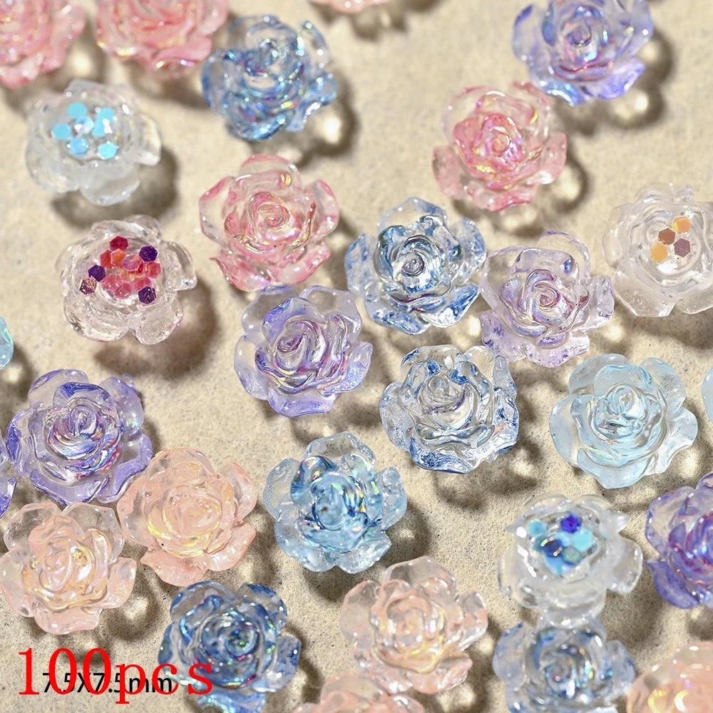 Bow Flower Nail Art Resin Decorations – Kawaii Manicures - Image 21