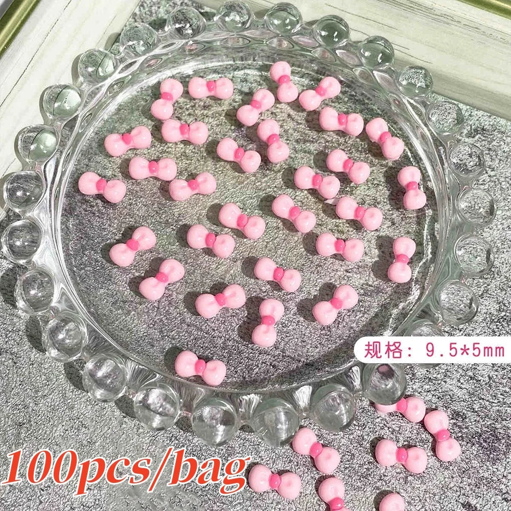 Bow Flower Nail Art Resin Decorations – Kawaii Manicures - Image 29