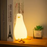 Cute Silicone Duck Lying Night Light