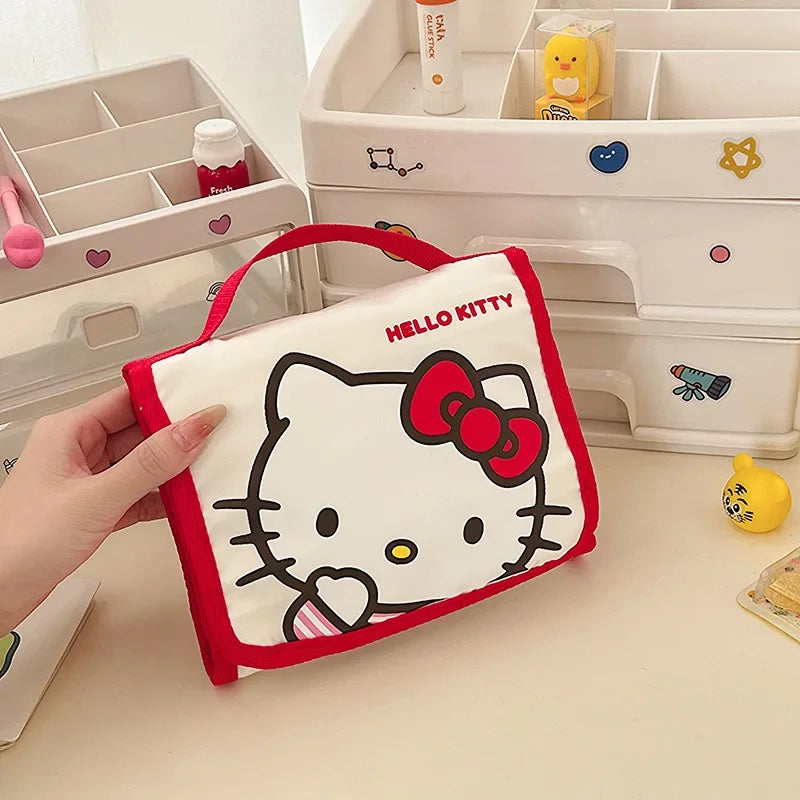 Kawaii Sanrio Large Capacity Folding Cartoon Makeup Bag - Image 7