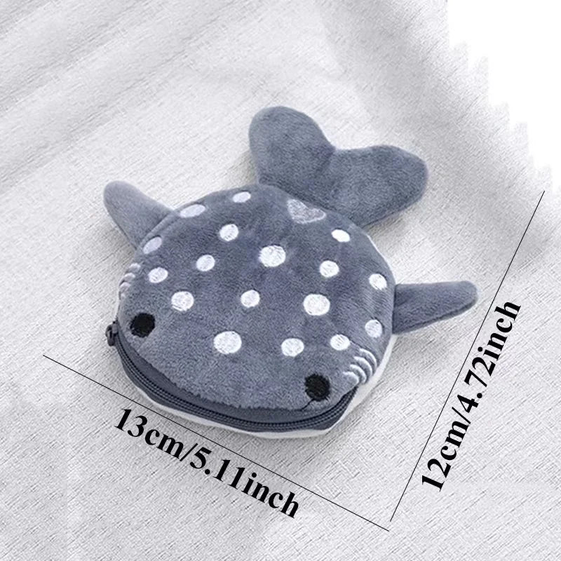 Kids’ Fashion Plush Bag with Shark Print - Image 5