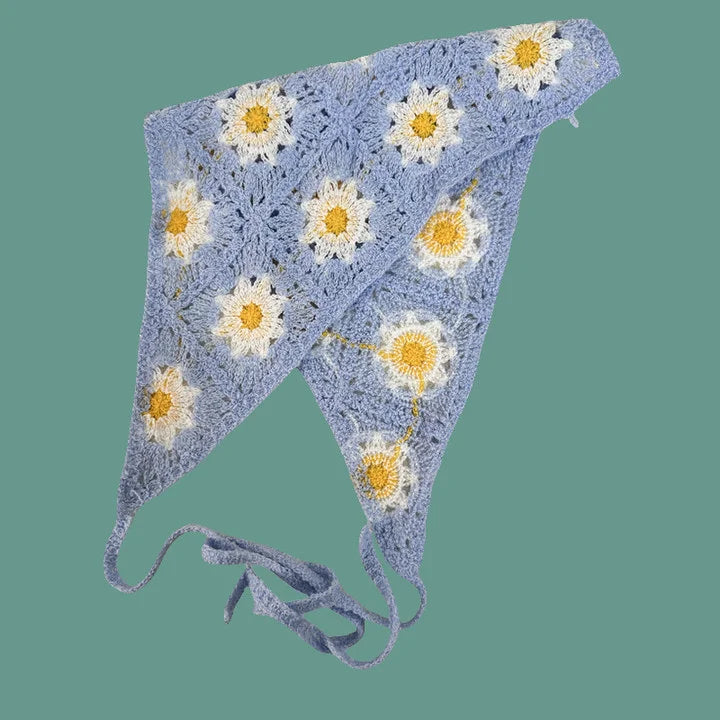 Elegant Knitted Triangle Scarf Headband – Stylish Hair Accessory - Image 10