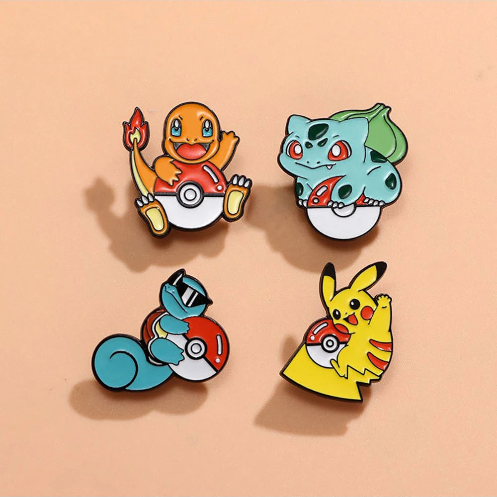 Pokemon Pikachu Anime Metal Badge Collection – Brooches for All Fans