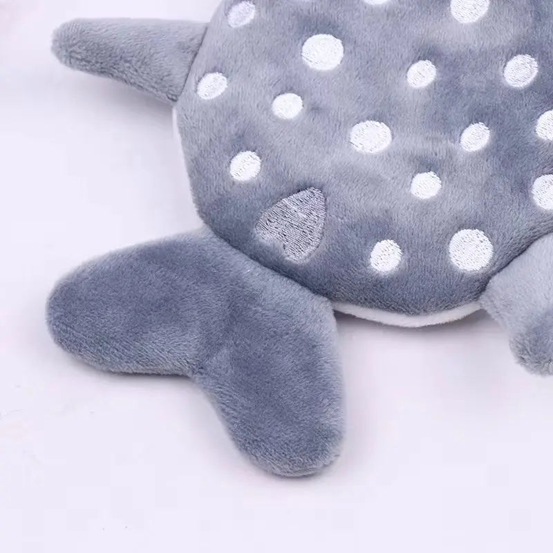 Kids’ Fashion Plush Bag with Shark Print - Image 3