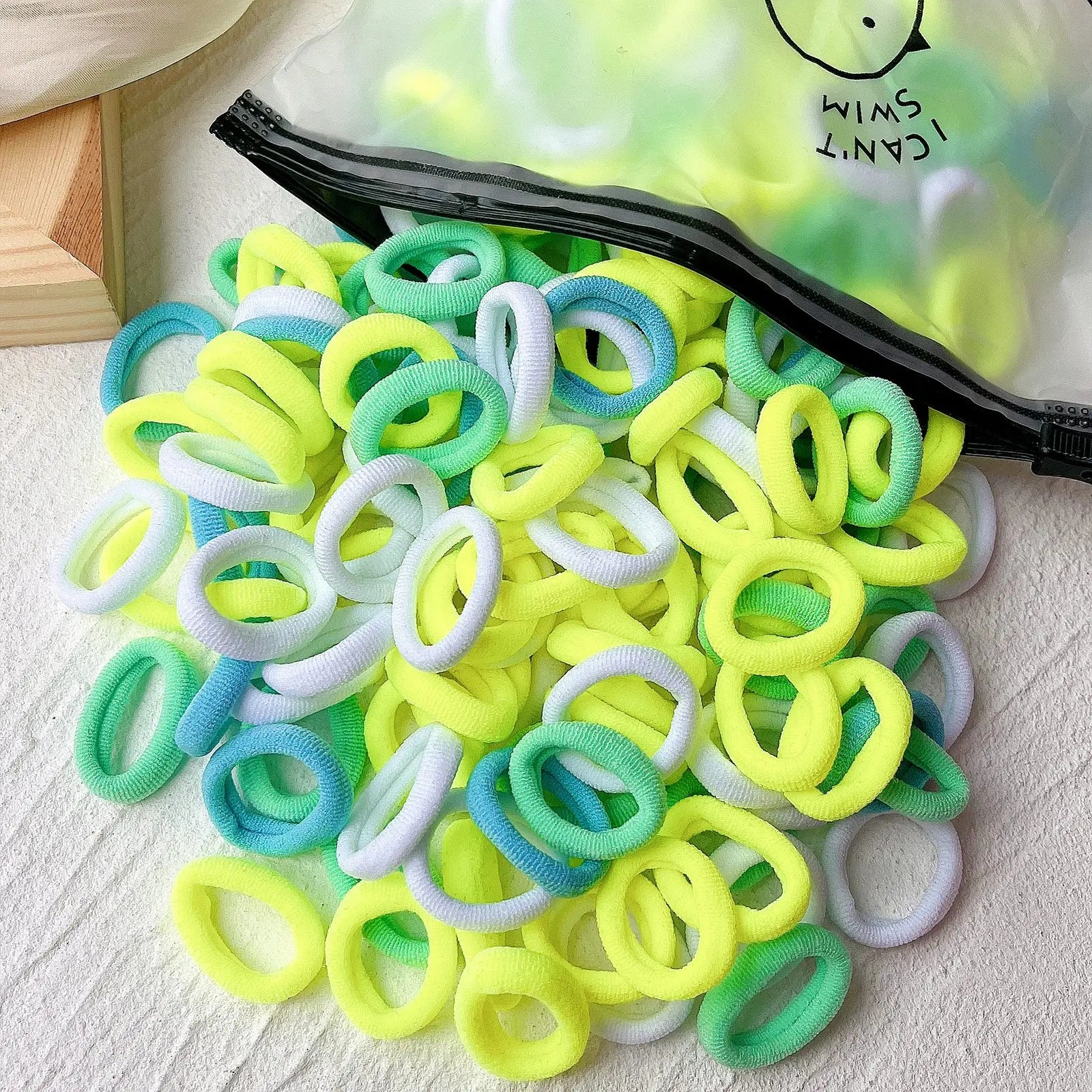 Kids Elastic Hair Bands – Colorful Scrunchies for Girls - Image 42