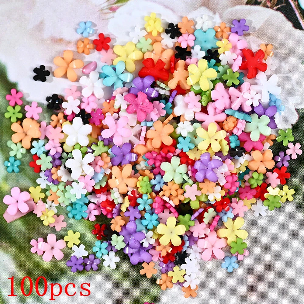 Bow Flower Nail Art Resin Decorations – Kawaii Manicures - Image 37