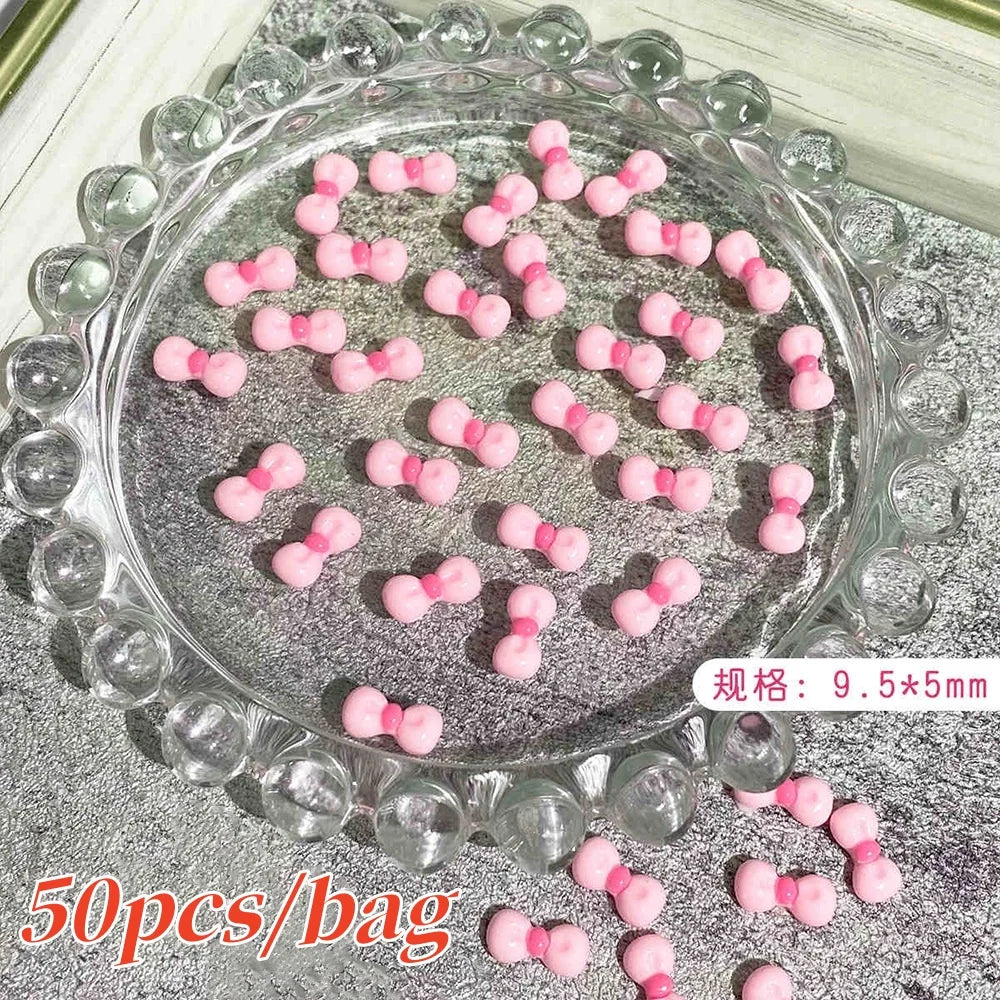 Bow Flower Nail Art Resin Decorations – Kawaii Manicures - Image 70