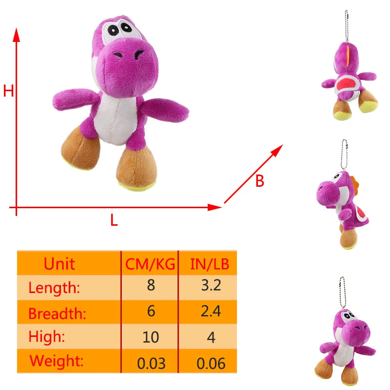 Mario Super Mushroom Plush and Yoshi Doll Keychain Accessories - Image 17