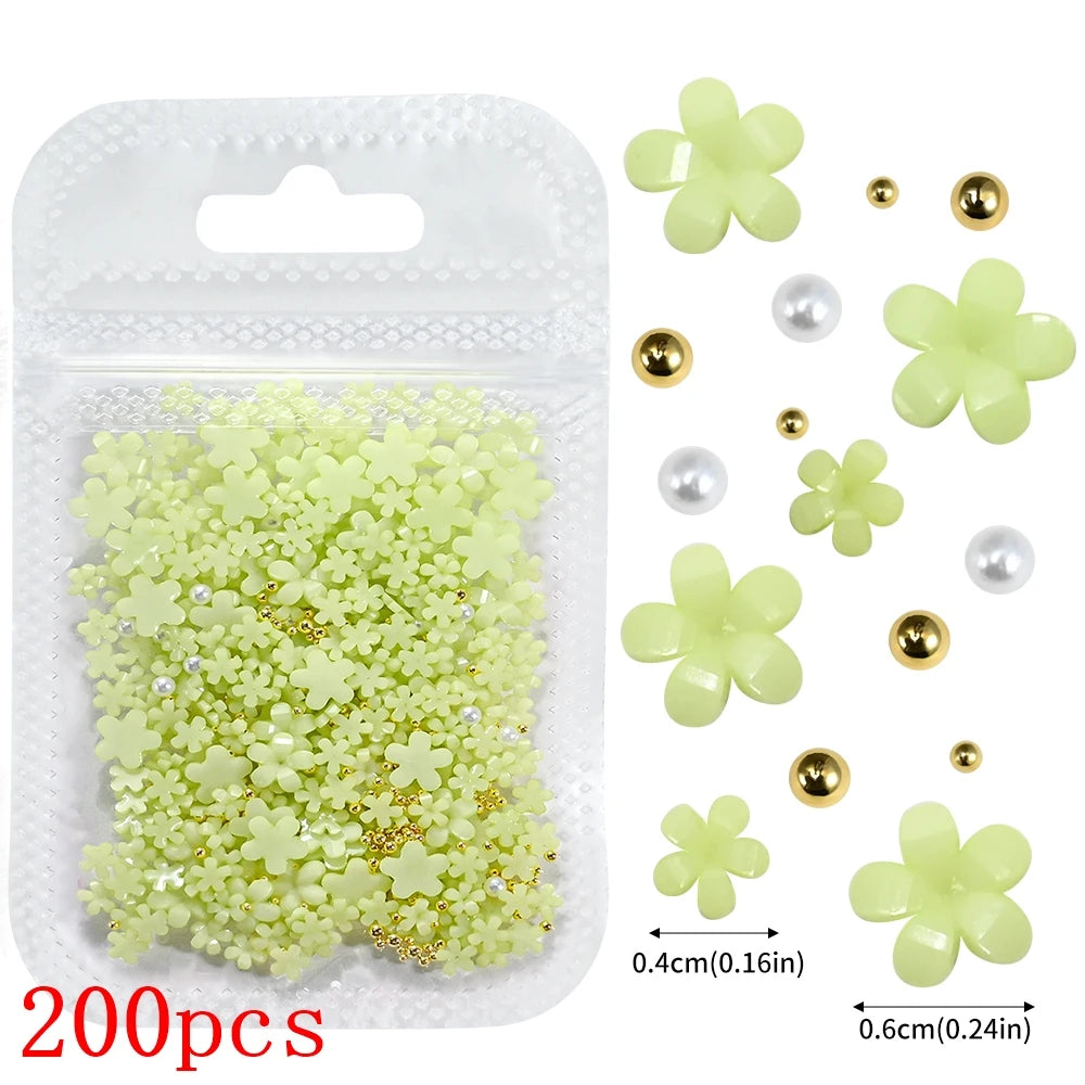 Bow Flower Nail Art Resin Decorations – Kawaii Manicures - Image 64