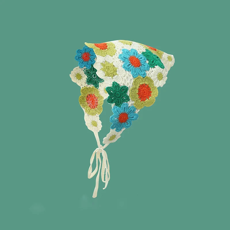 Elegant Knitted Triangle Scarf Headband – Stylish Hair Accessory - Image 5