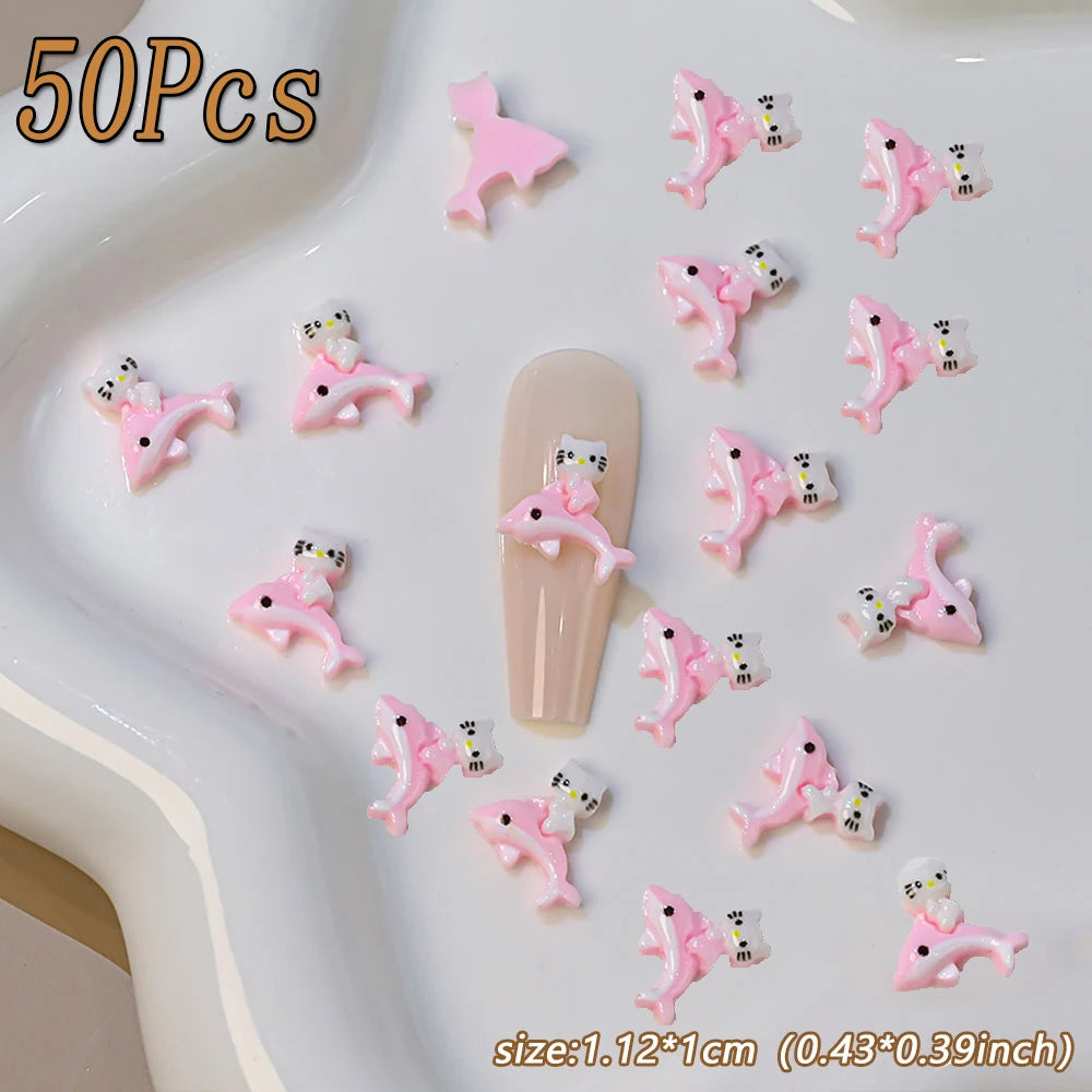 Kawaii Hello Kitty Nail Art Charms – Perfect for Summer Manicures - Image 15