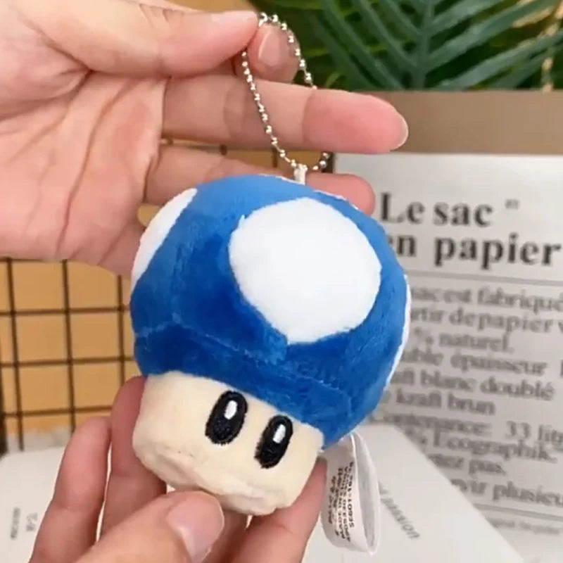 Mario Super Mushroom Plush and Yoshi Doll Keychain Accessories - Image 5