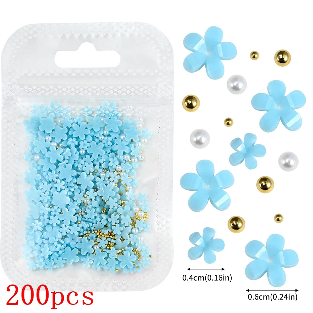Bow Flower Nail Art Resin Decorations – Kawaii Manicures - Image 23