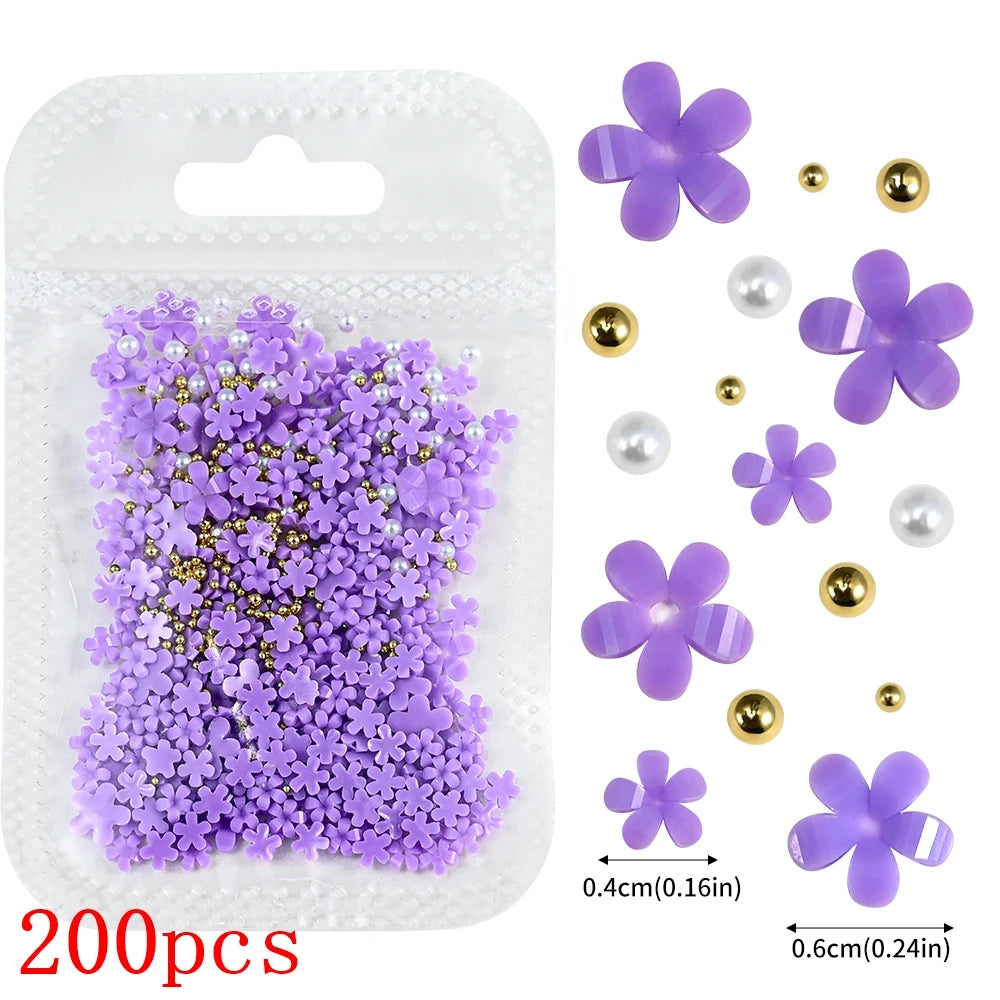 Bow Flower Nail Art Resin Decorations – Kawaii Manicures - Image 76