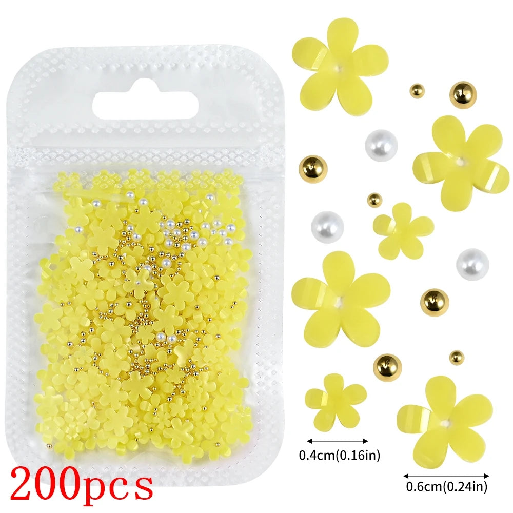 Bow Flower Nail Art Resin Decorations – Kawaii Manicures - Image 87