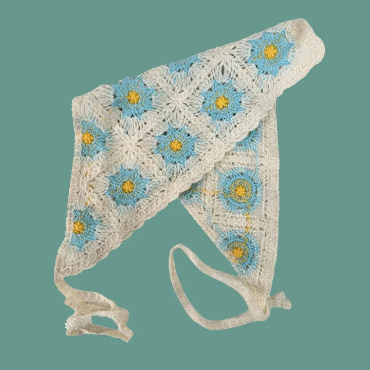 Elegant Knitted Triangle Scarf Headband – Stylish Hair Accessory - Image 11