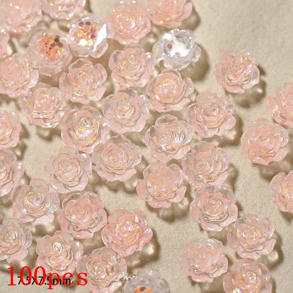 Bow Flower Nail Art Resin Decorations – Kawaii Manicures - Image 82