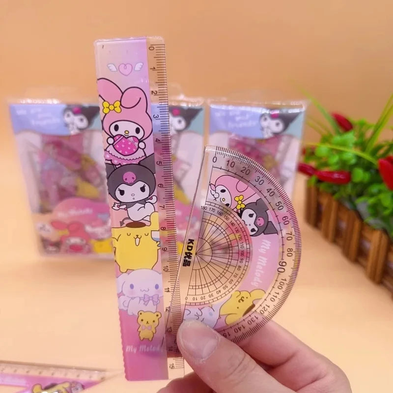 Kawaii My Melody & Kuromi Student Ruler Set – School & Art Projects - Image 4