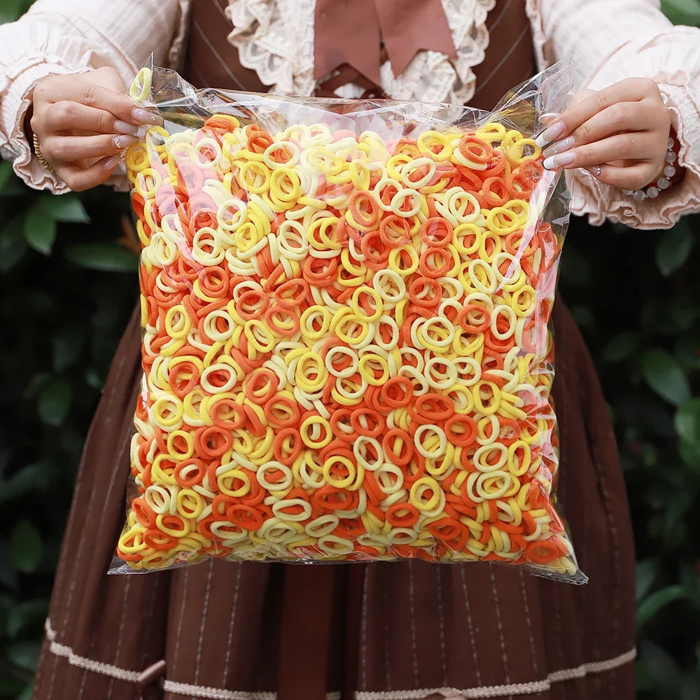 Colorful Basic Nylon Elastic Hair Ties – Perfect for Girls’ Ponytails - Image 12