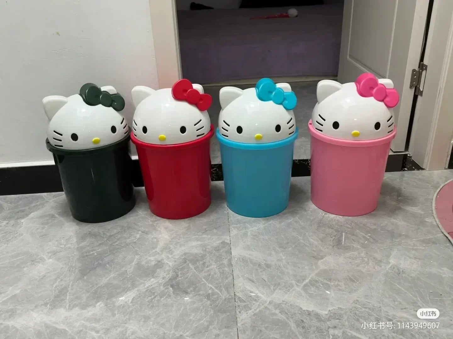 Sanrio Hello Kitty Dustbin – Kawaii Trash Can for Your Home - Image 2