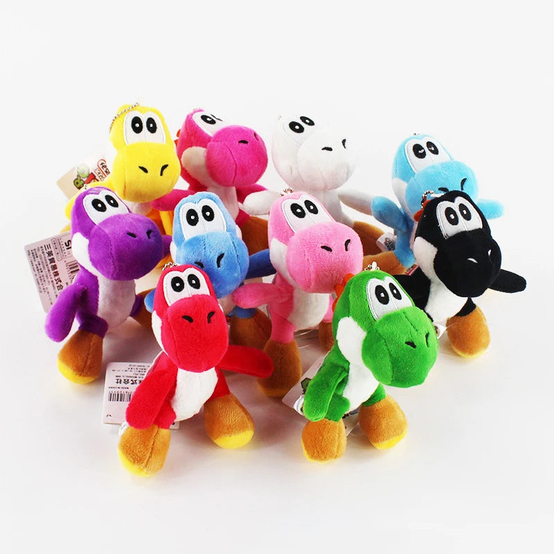 Mario Super Mushroom Plush and Yoshi Doll Keychain Accessories - Image 4