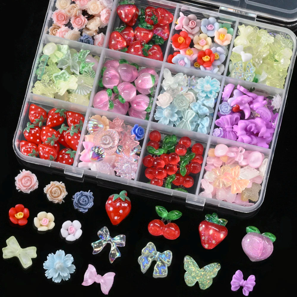 12Grids 3D Cute Nail Charms – Nails & Phone Cases - Image 7