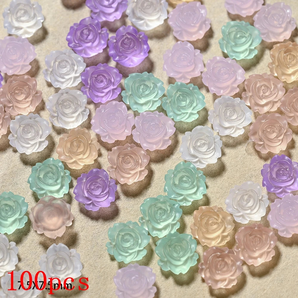 Bow Flower Nail Art Resin Decorations – Kawaii Manicures - Image 22