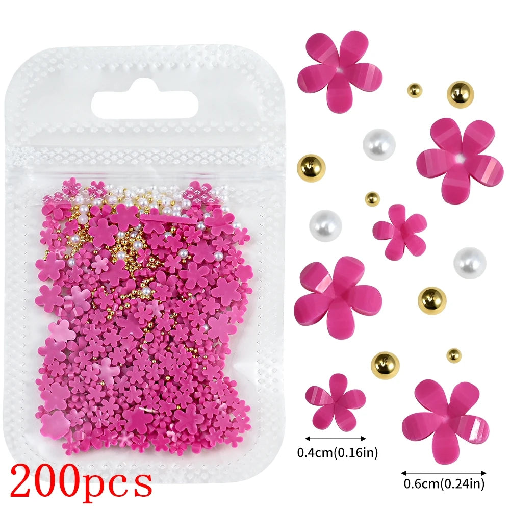 Bow Flower Nail Art Resin Decorations – Kawaii Manicures - Image 68