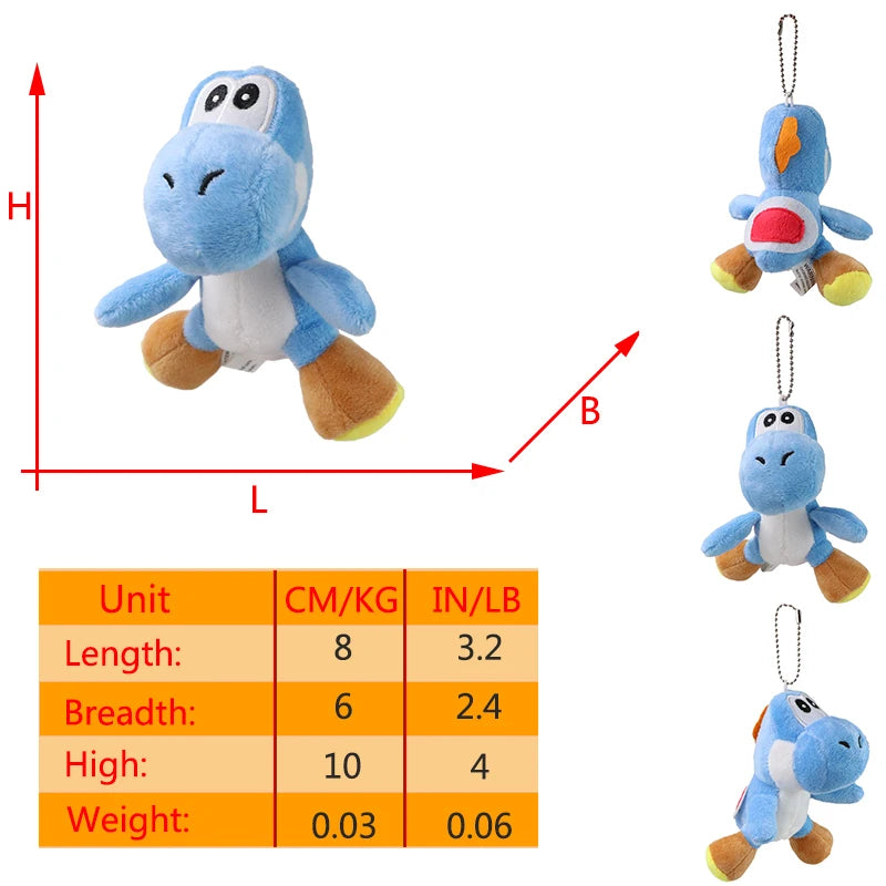 Mario Super Mushroom Plush and Yoshi Doll Keychain Accessories - Image 15