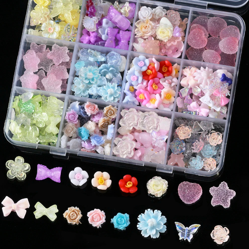 12Grids 3D Cute Nail Charms – Nails & Phone Cases - Image 9