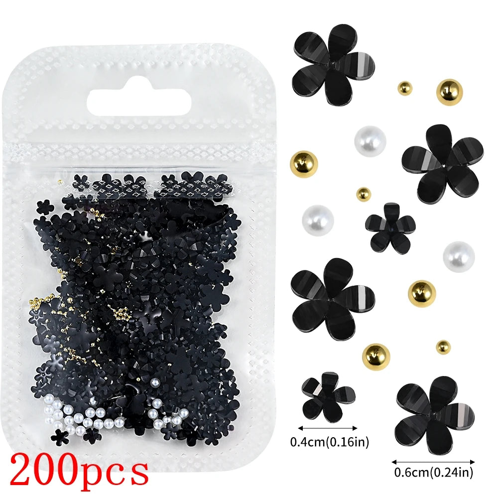 Bow Flower Nail Art Resin Decorations – Kawaii Manicures - Image 9