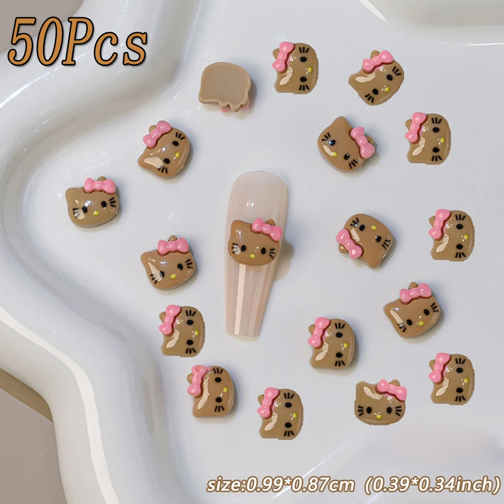 Kawaii Hello Kitty Nail Art Charms – Perfect for Summer Manicures - Image 10