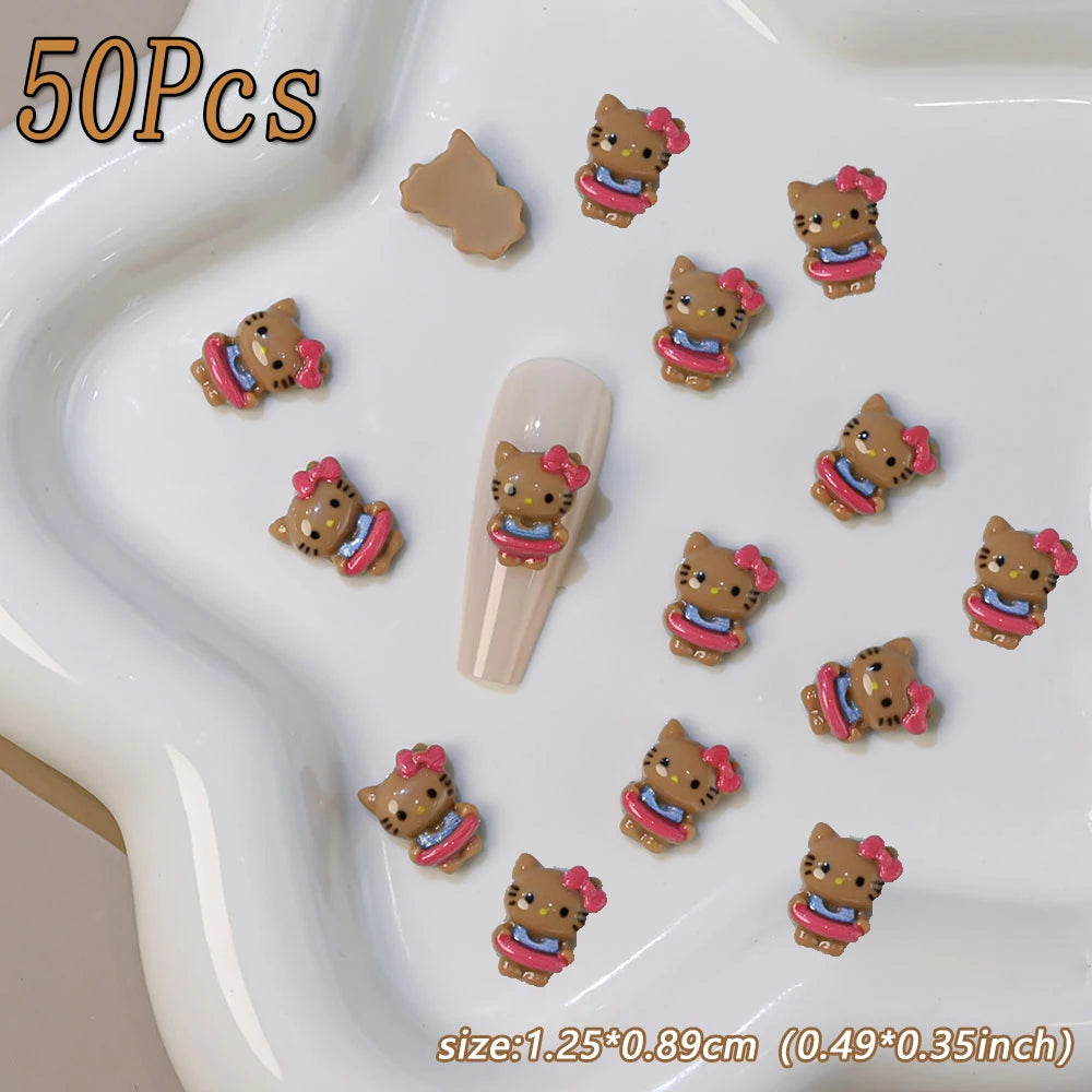 Kawaii Hello Kitty Nail Art Charms – Perfect for Summer Manicures - Image 7