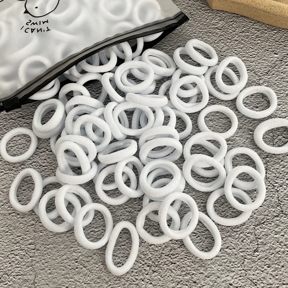 Women’s Seamless Thumb Ring Hair Ties – 50pcs Set - Image 17