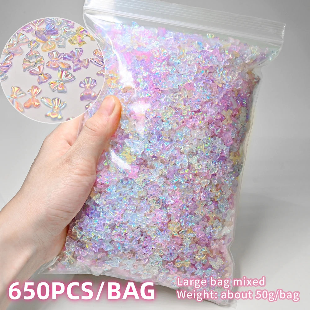 Bow Flower Nail Art Resin Decorations – Kawaii Manicures - Image 75