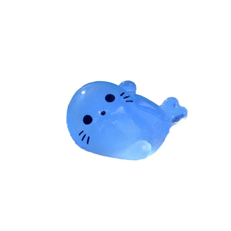 Kawaii Luminous Mini Seal Pup Figurines – Glow-In-The-Dark Marine Ornaments - Image 5