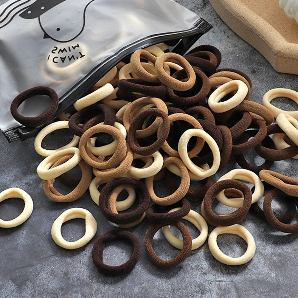 Women’s Seamless Thumb Ring Hair Ties – 50pcs Set - Image 10