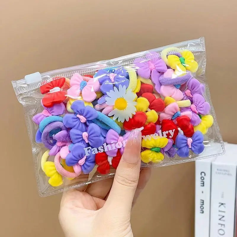 Cute Cartoon Rubber Elastic Hair Bands – Perfect Hair Accessories for Kids - Image 17