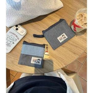 Hello Kitty Coin Bag – Kawaii Sanrio Denim Storage Bag for Fans