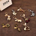 Exquisite High-end Bear Cherry Butterfly Keychains for Women