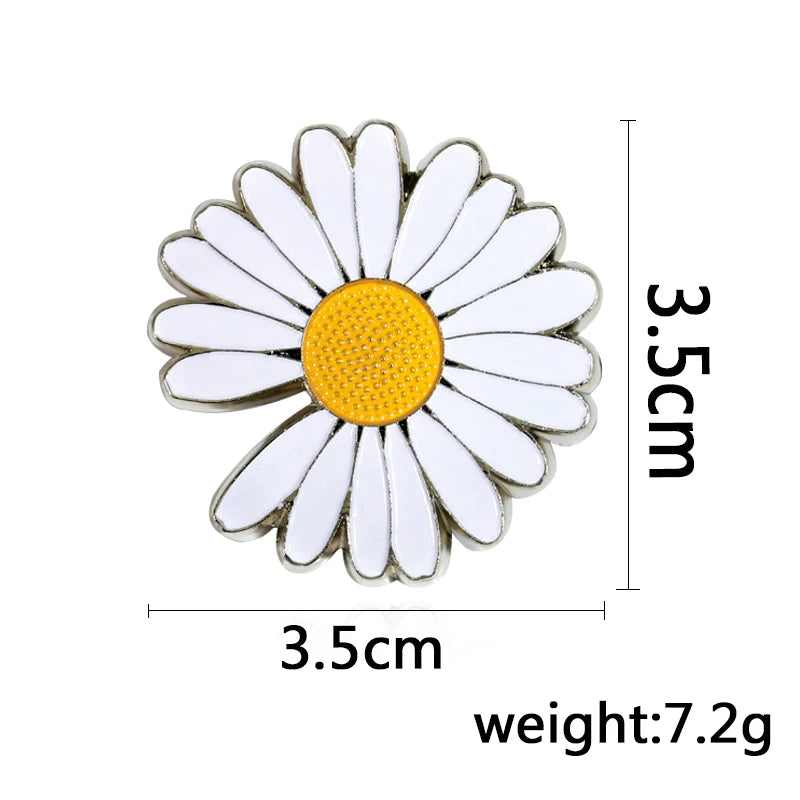 Fashion Lapel Pins – Cute Daisy Brooch for Clothing and Accessories - Image 4