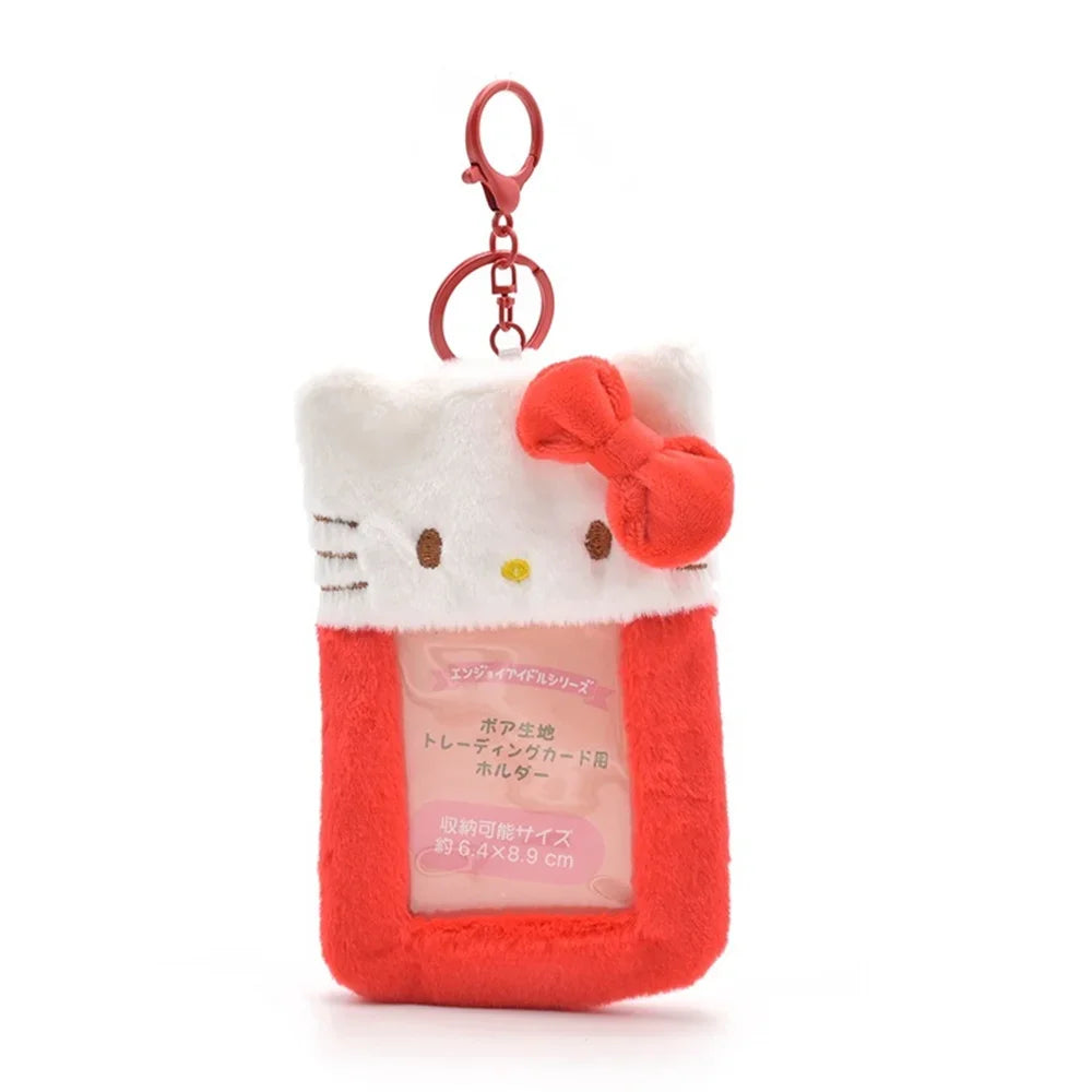 Cute Cartoon Kuromi Plush Card Case Keychain – Adorable Accessory - Image 10